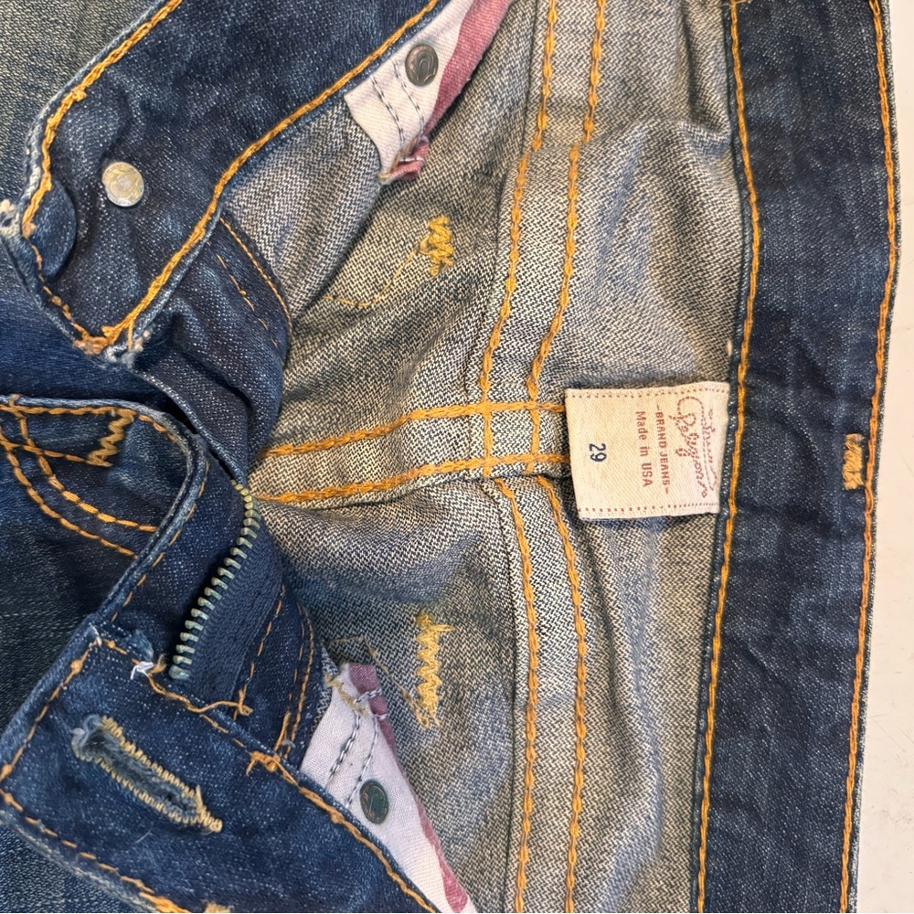 True Religion Joey Bootcut Jeans – Size 29 – Made in USA – Y2K Vintage - Picture 5 of 6